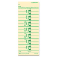 Picture of Tops TOP12563 Time Cards- Numbered Days- 100-PK- 3.5 in. x 9 in.