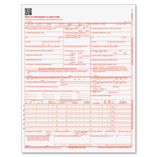 TOP50126RV Laser Printer Claim Forms-CMS-1500-1-Part-9.5 in. x 11 in.-500-PK