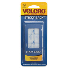 Picture of Hook Eye Adhesive U.S.A. Inc VEK90073 Sticky Back Squares  .88 in. Size  12 Sets-PK  White