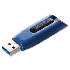 Picture of Verbatim VER49808 V3 MAX USB 3.0 Drive- 128GB- Blue-Black