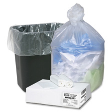 Can Liners- 7-10 Gallon- 24 in. x 24 in.- 500-CT- Translucent