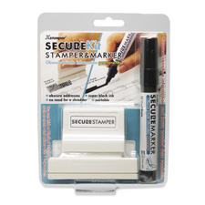 Picture of Shachihata Inc XST35303 Security Stamp Kit- Large- with Marker- 1 in. x 2.81 in.- Black
