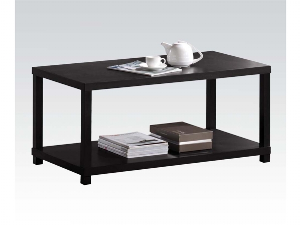 Acme Furniture 08276 Wei Espresso Coffee Table with Shelf Base