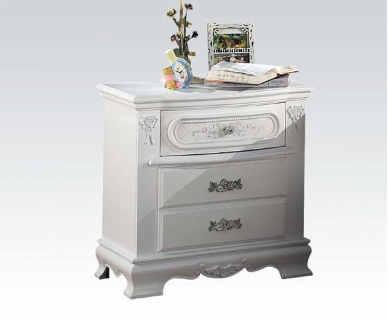 Acme Furniture 01663 Flora White Nightstand
