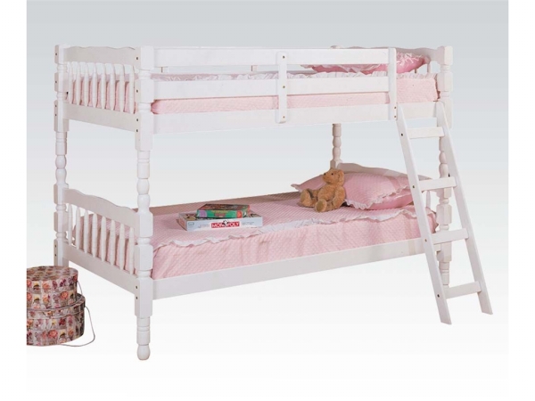 Picture of Acme Furniture 02298 Homestead White Twin Over Twin Bunk Bed