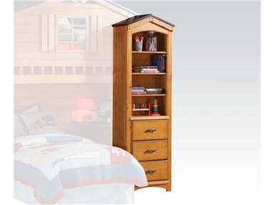 Picture of Acme Furniture 10163 Tree House Rustic Oak Bookshelf Cabinet