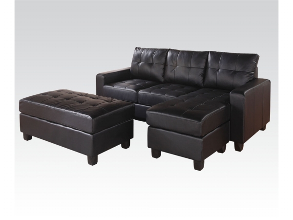 Picture of Acme Furniture 51215 Living Room Reversible Sectional And Ottoman