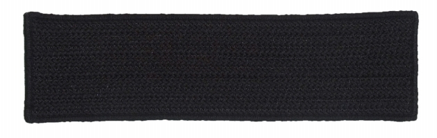 Picture of Colonial Mills H031A008X028SX Simply Home Solid - Black Stair Tread - single Rug