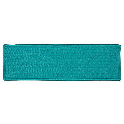 Picture of Colonial Mills H049A008X028SX Simply Home Solid - Turquoise Stair Tread - single Rug