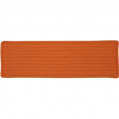 Picture of Colonial Mills H073A008X028SX Simply Home Solid - Rust Stair Tread - single Rug