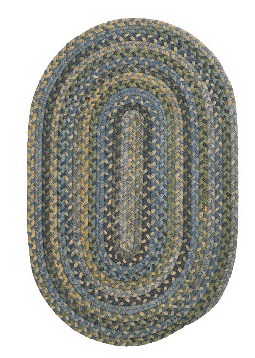 Picture of Colonial Mills Rug RU50R096X132 Rustica - Whipple Blue 8 ft. x11 ft. Braided Rug
