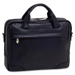 Picture of McKlein 15475 Black Bridgeport Large Laptop Briefcase