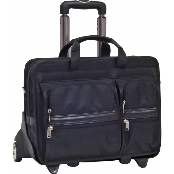 Picture of McKlein 58445 17 in. Clinton 2-in-1 Removable-Wheeled Nylon Laptop Case