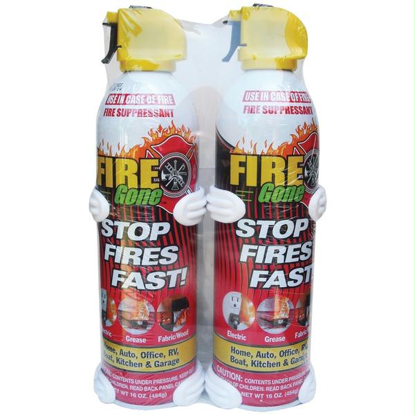 Picture of Fire Gone 2-FG-7209 16-oz Suppressant With Bracket- 2 Pk