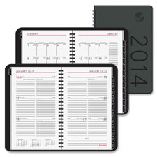 Picture of At-A-Glance AAG70100X45 Desk Appt Book, Wkly-Mthly, 4.88 in. x 8 in., Charcoal