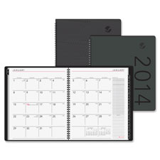 Picture of At-A-Glance AAG70260X05 Desk Monthly Appt Book- Textured- 2PPM- 9 in. x 11 in.- Black