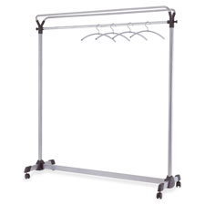 Picture of Alba, Inc ABAPMGROUP3 Mobile Garment-Coat Rack, with Upper Shelf, 59 in. x 19 in. x 66 in., SR