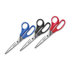 Picture of Acme United Corporation ACM13404 All Purpose Scissors&#44; 8 in. Straight&#44; 3-PK&#44; Assorted