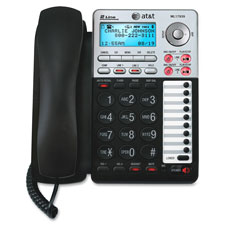 Picture of At&T ATTML17939 2-Line Speakerphone Ans Sys&#44; Black-Silver