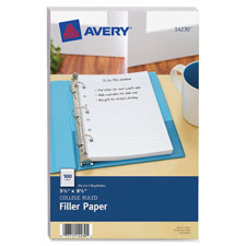 Picture of Avery AVE14230 Filler Paper- College Ruled- 5.5 in. x 8.5 in.-100-PK- White