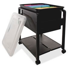 Picture of Advantus Corp. AVT55758 Folding Mobile File Cart&#44; 14.5 in. x 18.5 in. x 13.5 in.&#44; BK-CL