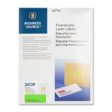 Laser Labels - Neon Pink - 1 in. x 2.63 in.