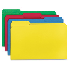 Picture of Business Source BSN65781 Color File Folders&#44; Legal&#44;11PT&#44; .33 Cut&#44; 1 in. Exp.&#44;100-BX&#44; AST