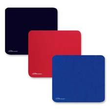 Economy Mouse Pad, Nonskid Rubber Base, 9.5 in. x 8.5 in., Black