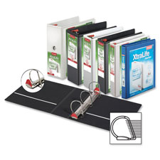 Clearvue Binder, D-Ring, 6 in. Capacity, 11 in. x 8.5 in., White