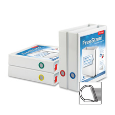 CRD43130 Slant D-Ring Binders- 11 in. x 8.5 in.- 3 in. Capacity- White