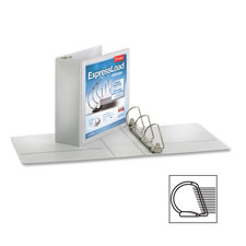 CRD49120 Clearvue Locking D-Ring Binder- 2 in. Cap- White -  Cardinal