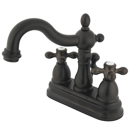 Two Handle 4 in. Centerset Lavatory Faucet with Retail Pop-up