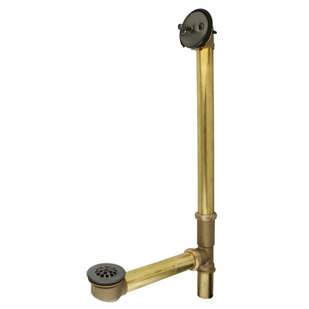 Picture of Kingston Brass DTL1185 18 in. Trip Lever Waste & Overflow with Grid