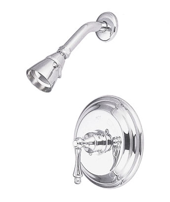 Shower Faucet, 2, Wall Mount, Polished Chrome