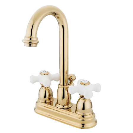 Two Handle 4 in. Centerset Lavatory Faucet with Retail Pop-up