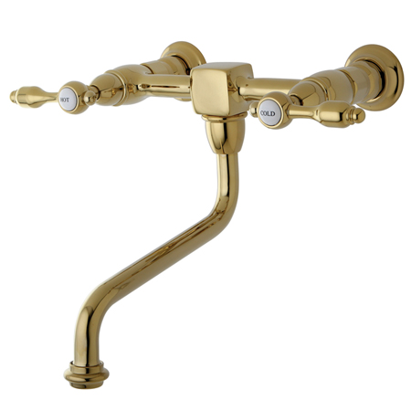 Tudor Wall Mount 8 in. Center Vessel Sink Faucet - Chrome