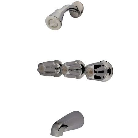 Three Handle Tub & Shower Faucet