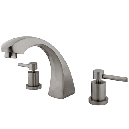 Roman Tub Faucet, Brushed Nickel, Deck Mount
