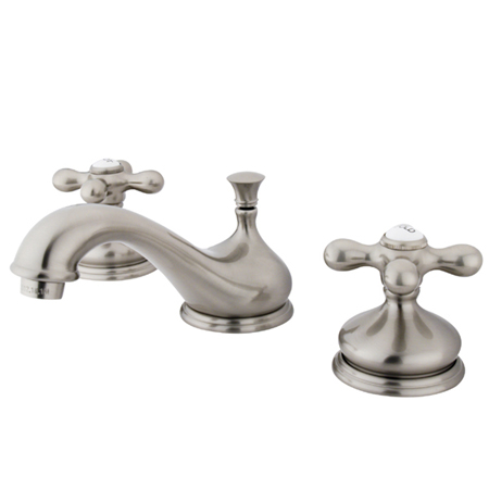Two Handle 8 in. to 16 in. Widespread Lavatory Faucet with Brass Pop-up