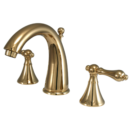 Two Handle 8 in. to 16 in. Widespread Lavatory Faucet with Brass Pop-up