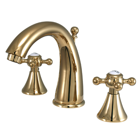 Two Handle 8 in. to 16 in. Widespread Lavatory Faucet with Brass Pop-up