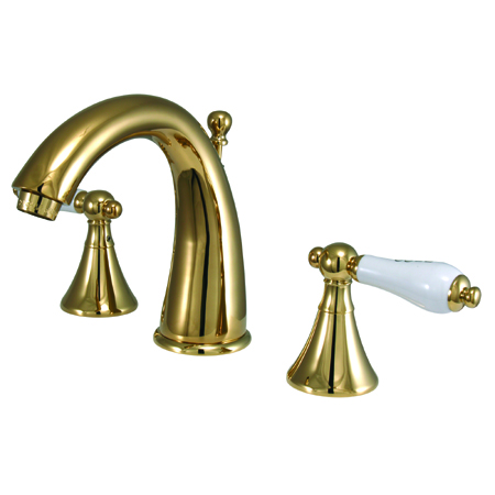 Two Handle 8 in. to 16 in. Widespread Lavatory Faucet with Brass Pop-up