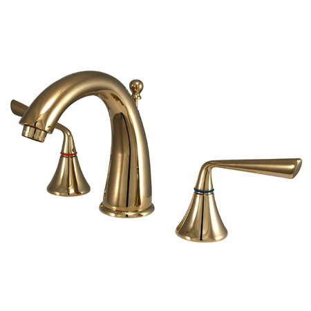 Two Handle 8 in. to 16 in. Widespread Lavatory Faucet with Brass Pop-up