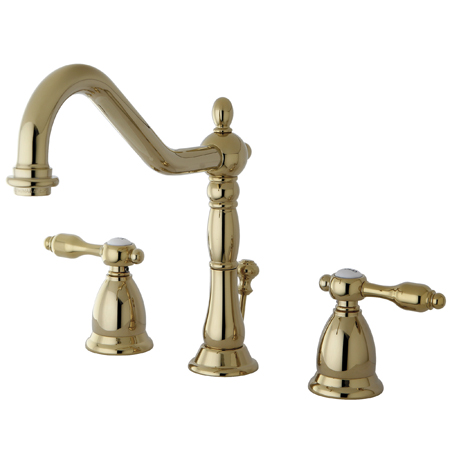 KS1992TAL Tudor Widespread Lavatory Faucet With Brass Pop-Up