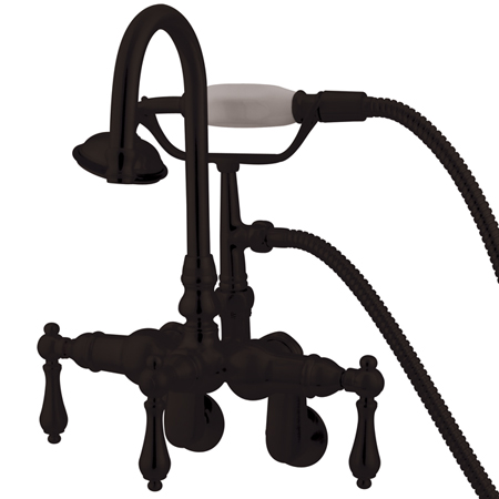 Picture of Kingston Brass CC301T5 Wall Mount Clawfoot Tub Filler with Hand Shower