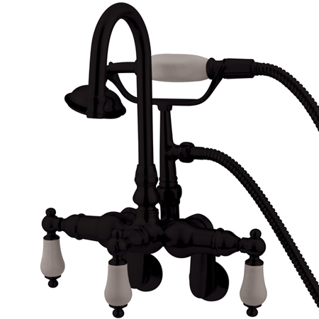 Picture of Kingston Brass CC305T5 Wall Mount Clawfoot Tub Filler with Hand Shower