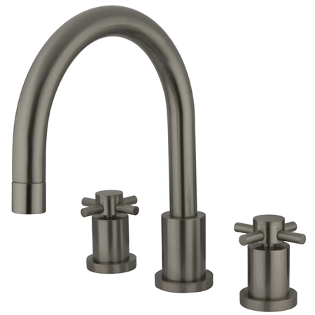 Two Handle Roman Tub Filler - Satin Nickel