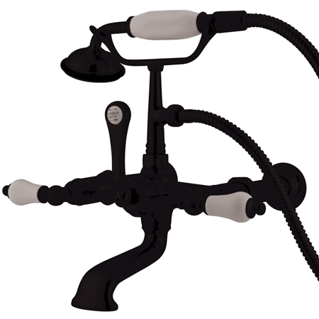 Wall Mount Clawfoot Tub Filler with Hand Shower
