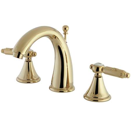 Two Handle 8 in. to 16 in. Widespread Lavatory Faucet with Brass Pop-up
