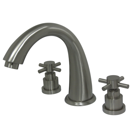 Roman Tub Faucet, Brushed Nickel, Deck Mount